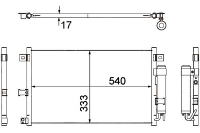 Hella конденсатор радиатор кондиционера ne5161480c фото №1