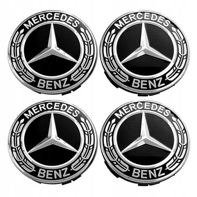 4X КОЛПАЧКИ KAPSLE DO ДИСКОВ 75MM MERCEDES фото