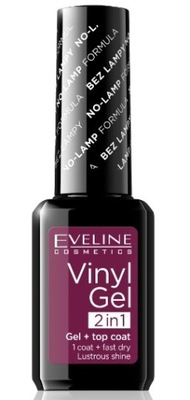 Eveline Lakier do paznokci 2w1 top lakier+coat Vinyl Gel kolor 215 12 ml