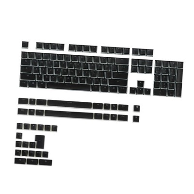 141 klawiszy DIY Czarne nasadki na klawisze z PBT Tylko nasadki na klawisze