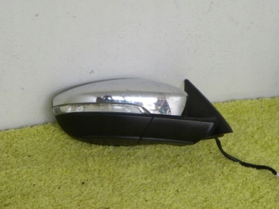 Зеркало ldh правое vw jetta 10-15 4 iv хром 8pin оригинал euro фото №1