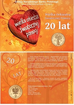 Blister 2 zł (2012) - 20. lat Wielka Orkiestra Świątecznej Pomocy