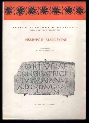 Sadurska A.: Inskrypcje starożytne 1952