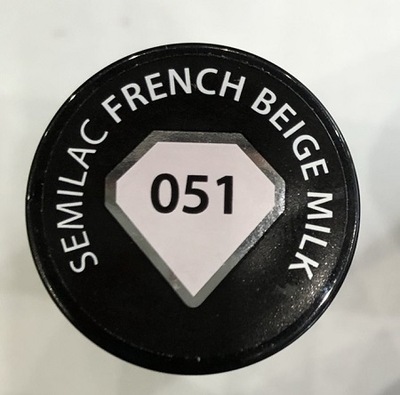 sla SEMILAC lakier hybrydowy 051 French Beige Milk