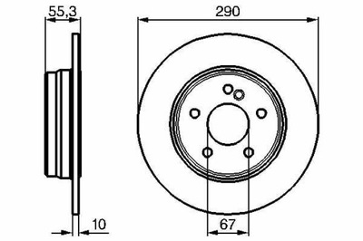 DISCO DE FRENADO MERCEDES W210 CLASE E 96-02 PARTE TRASERA  