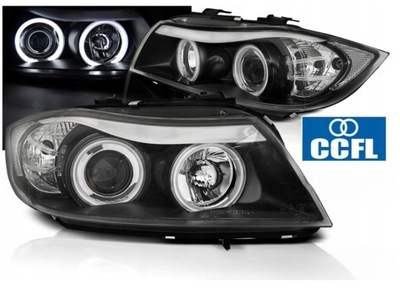 ФОНАРИ РЕФЛЕКТОРЫ BMW E90/E91 OD 2005 DO 2008 ROKU БЕЛЫЕ RINGI CCFL