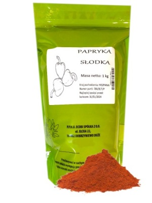PAPRYKA CZERWONA SŁODKA ASTA MIELONA 1 KG ECOBI