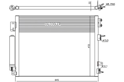 NISSENS CONDENSADOR DE ACONDICIONADOR CHRYSLER 300C DODGE CHARGER LANCIA  