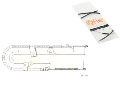 CABLE FRENOS DE MANO TOYOTA COFLE  