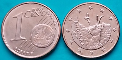 Andora 1 cent 2017r. KM 501
