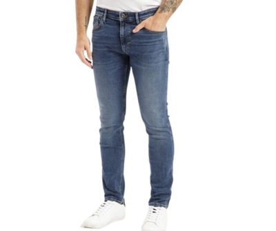 Spodnie męskie jeans klasyczne jeansy rurki 29/32