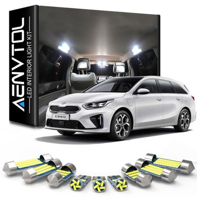 ILUMINACIÓN INTERIOR DIODO LUMINOSO LED KIA CEED 2006-2012 6000K  