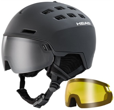 Kask narciarski Head RADAR 5K Black + Spare Lens 56-59 (M/L)