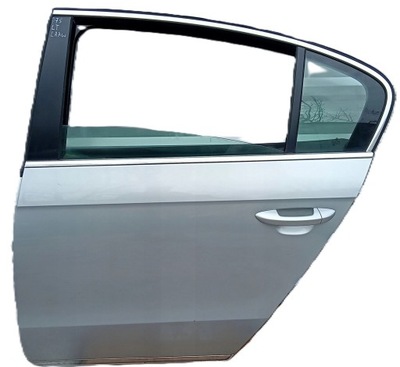 Дверь левый задняя серебристый vw passat b7 la7w фото №1
