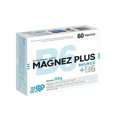 Magnez Plus B6 SKURCZ 60 tabl.