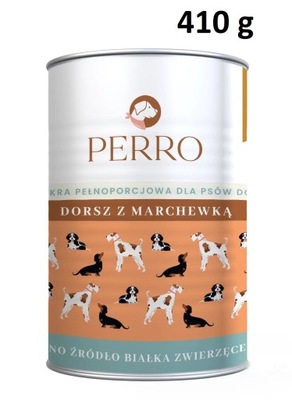 Perro Dorsz z marchewką mokra karma 410 g dla psa