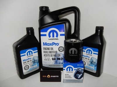 MOPAR 5W20 7L MS-6395 + FILTRO MO-339 JEEP DODGE RAM 5.7L 2016-  