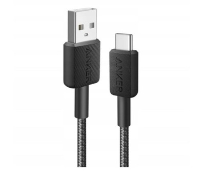 Kabel USB Anker 322 USB A na USB C 0.9m czarny