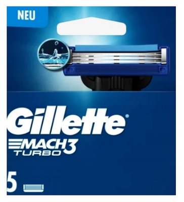 Wkłady do maszynki GILLETTE MACH3 Turbo 5 sztuk