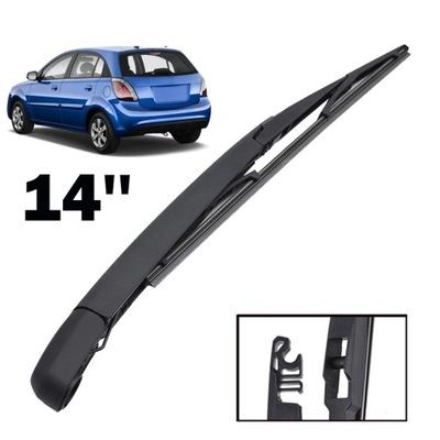 JUEGO TRASERO LIMPIAPARABRISAS I SUSPENSIONES ESCOBILLAS PARA KIA RIO 2 HATCHBACK JB 2005 - 2011  