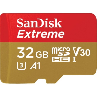 Karta pamięci microSDHC SanDisk Extreme 32GB V30 z adapterem