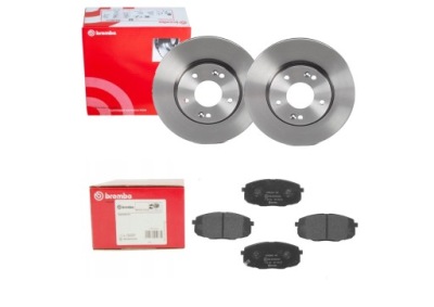 Brembo тормозные диски+ тормозные колодки перед do hyundai i30 kia ceed pro ceed soul venga фото №1