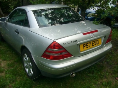 Mercedes slk r170 h 744 бампер задній задня антени фото №1