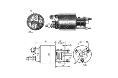 ERA ZM6595 ВЫКЛЮЧАТЕЛЬ ЭЛЕКТРОМАГНИТНЫЙ, СТАРТЕР