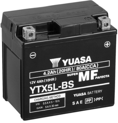 YUASA YTX5L-BS 4,2AH 12V 80A 2LG