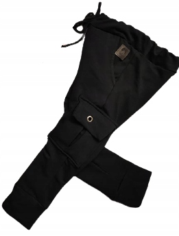 Spodnie bojówki czarne rozmiar 158