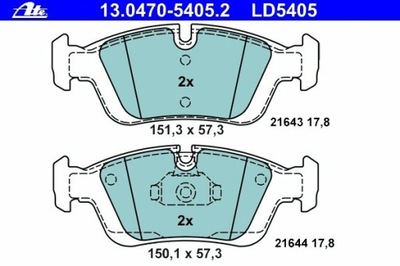 TRINKELĖS HAM. PRIEK. BMW SERIA-3 90- 05, BMW Z3, Z4 