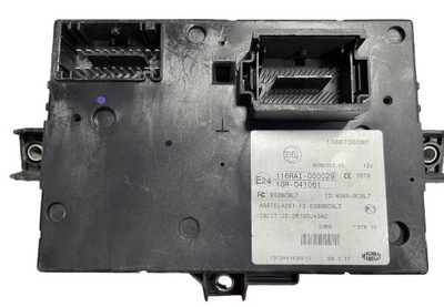 CONTROL UNIT BODY BSI MODULE DUCATO BOXER 1388706080 116RAI-000029 10R-041061  