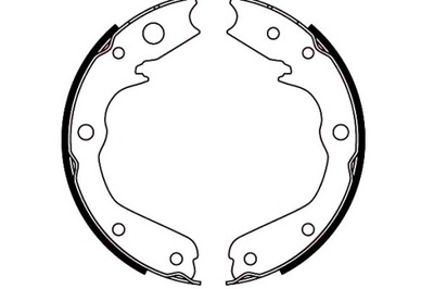 КОЛОДКИ ТОРМОЗА СТОЯНОЧНОГО КОМПЛЕКТ. GS8497