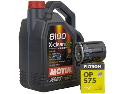 MOTUL 8100 X-CLEAN EFE 5W30 5L+FILTR ACEITES OP575  