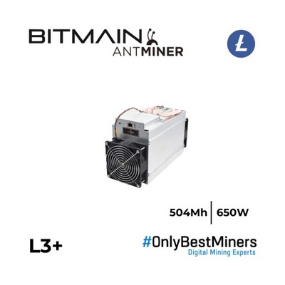 Bitmain Antminer L3+ 504Mh - LTC, DOGE