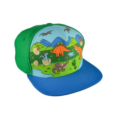 Dinozaury - czapka dla dzieci z daszkiem typu snapback