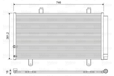 RADIATOR AIR CONDITIONER - CONDENSER 822584  