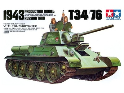 1:35 Czołg T-34/76 1943 TAMIYA 35059