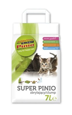 Super Benek żwirek drewniany dla kota Pinio Kruszon 7l