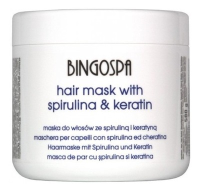 BingoSpa Maska do włosów ze spiruliną 500 g
