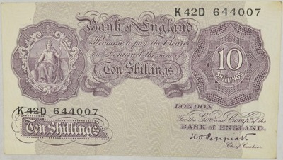 4.b.hc.Wlk.Brytania, 10 Szylingów 1940 -1948, St.2