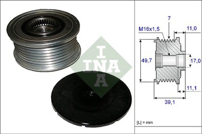 INA 535 0084 10 ШЕСТЕРНЯ ШКИВ ALTER.DB W220 400 CDI 00-05