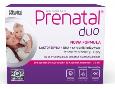 Prenatal DUO 30tabl. 60kaps. ciąża