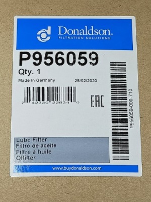 Фільтр оливи donaldson p956059 mrcedes class інше фото №1
