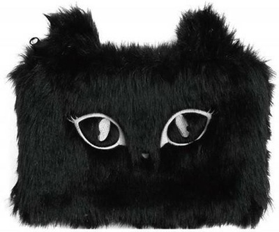 Piórnik-saszetka włochata Czarny Kot
