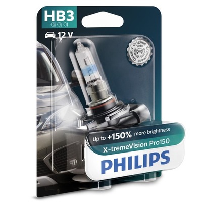 PHILIPS ЛАМПОЧКА HB3 X-TREME НІЧНОГО БАЧЕННЯ PRO150 +150%