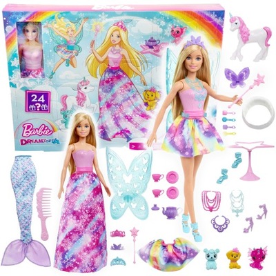 Kalendarz Barbie Adwentowy Barbi Dreamtopia Mattel MATEL