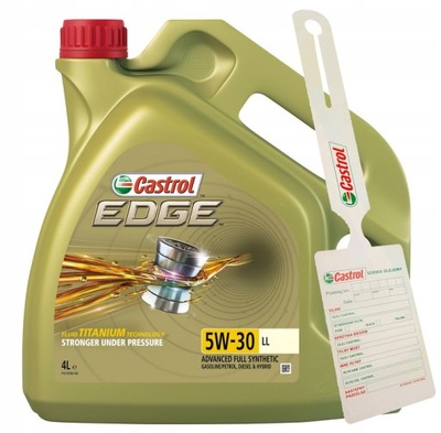 OLEJ SILNIKOWY CASTROL EDGE TITANIUM LL 5W30 4L