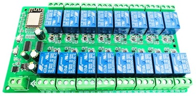 Moduł przekaźników WiFi 16 kanałowy ESP8266 ESP12-F 24V do Arduino
