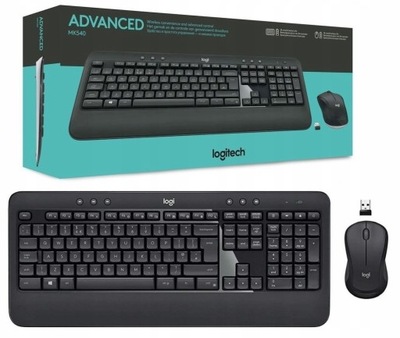 Zestaw bezprzewodowy klawiatura + mysz Logitech Wireless Combo MK540 czarny